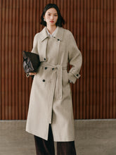 Women's Trench-Style Double-Face Wool Coat